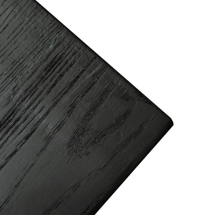 Reclaimed elm small bench 42cm black