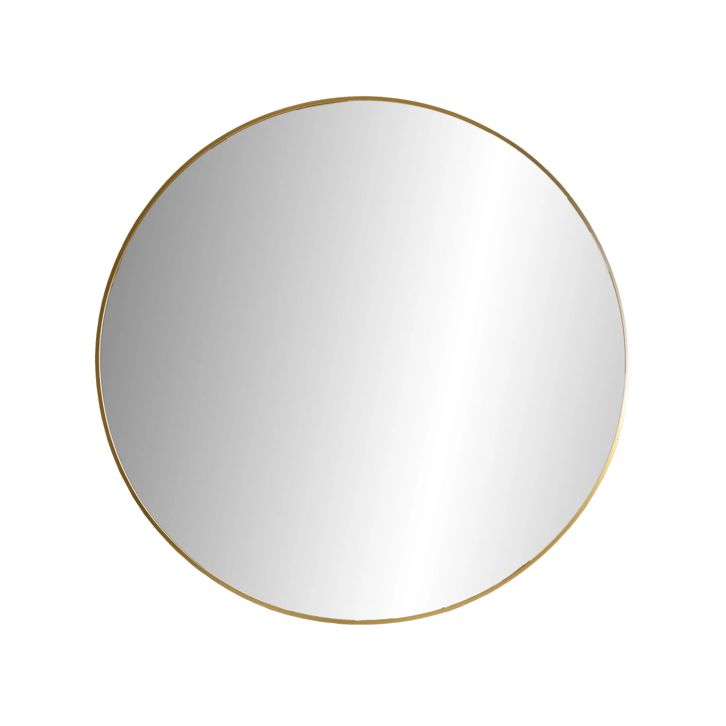 Round mirror brass 50cm