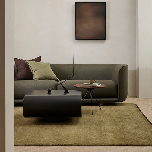 Sandringham NZ wool rug moss