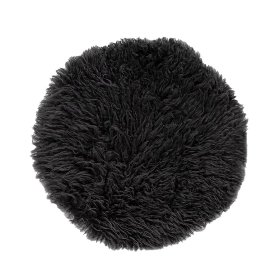 NZ long wool sheepskin seat cover round