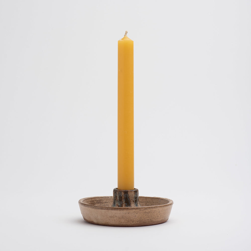 NZ made beeswax taper candles 24cm long (6)
