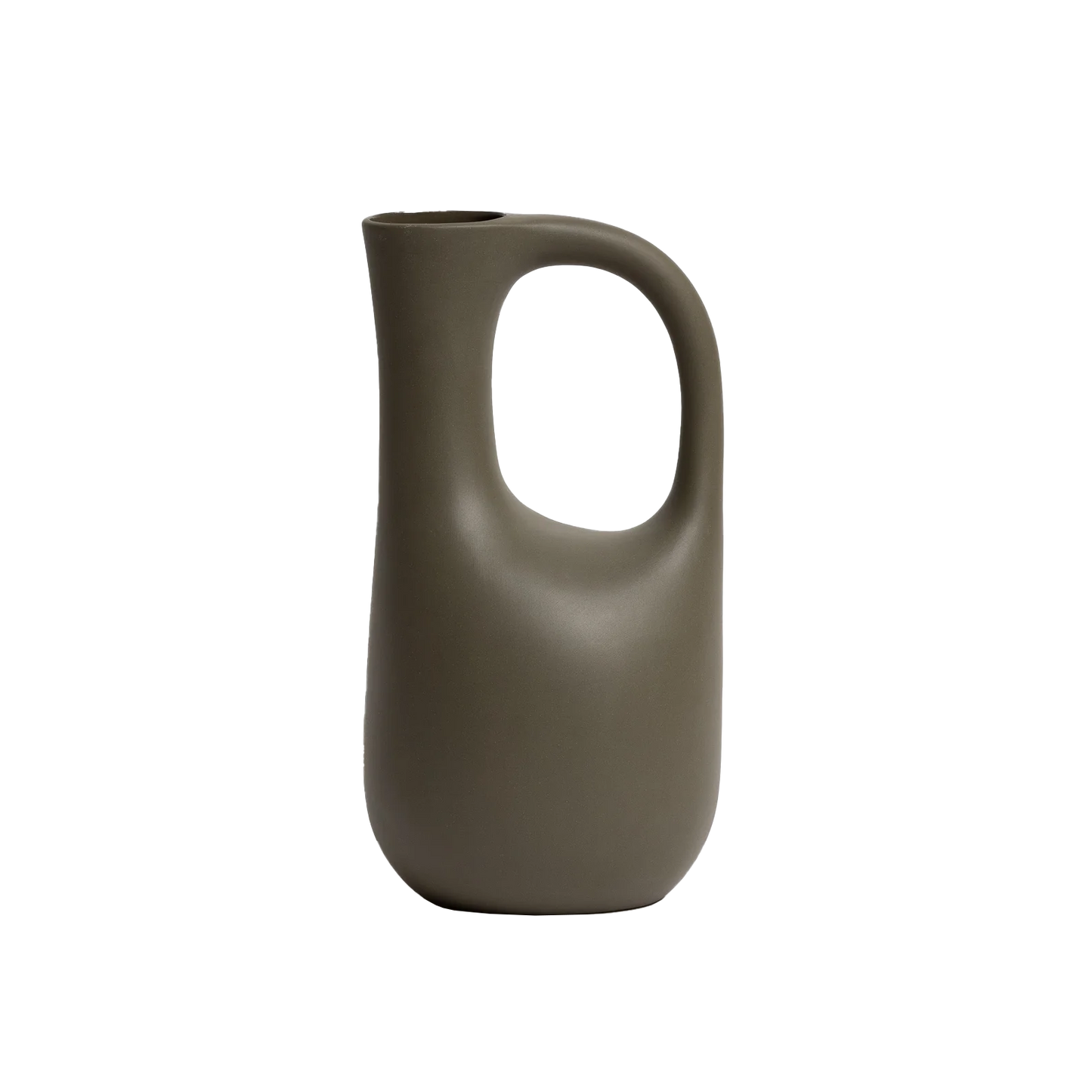 Archie ceramic jug olive 25cm