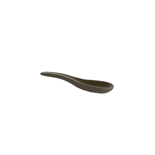 Ceramic spoon 10cm olive green