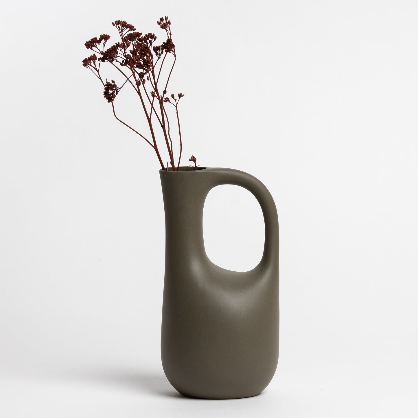 Archie ceramic jug olive 25cm