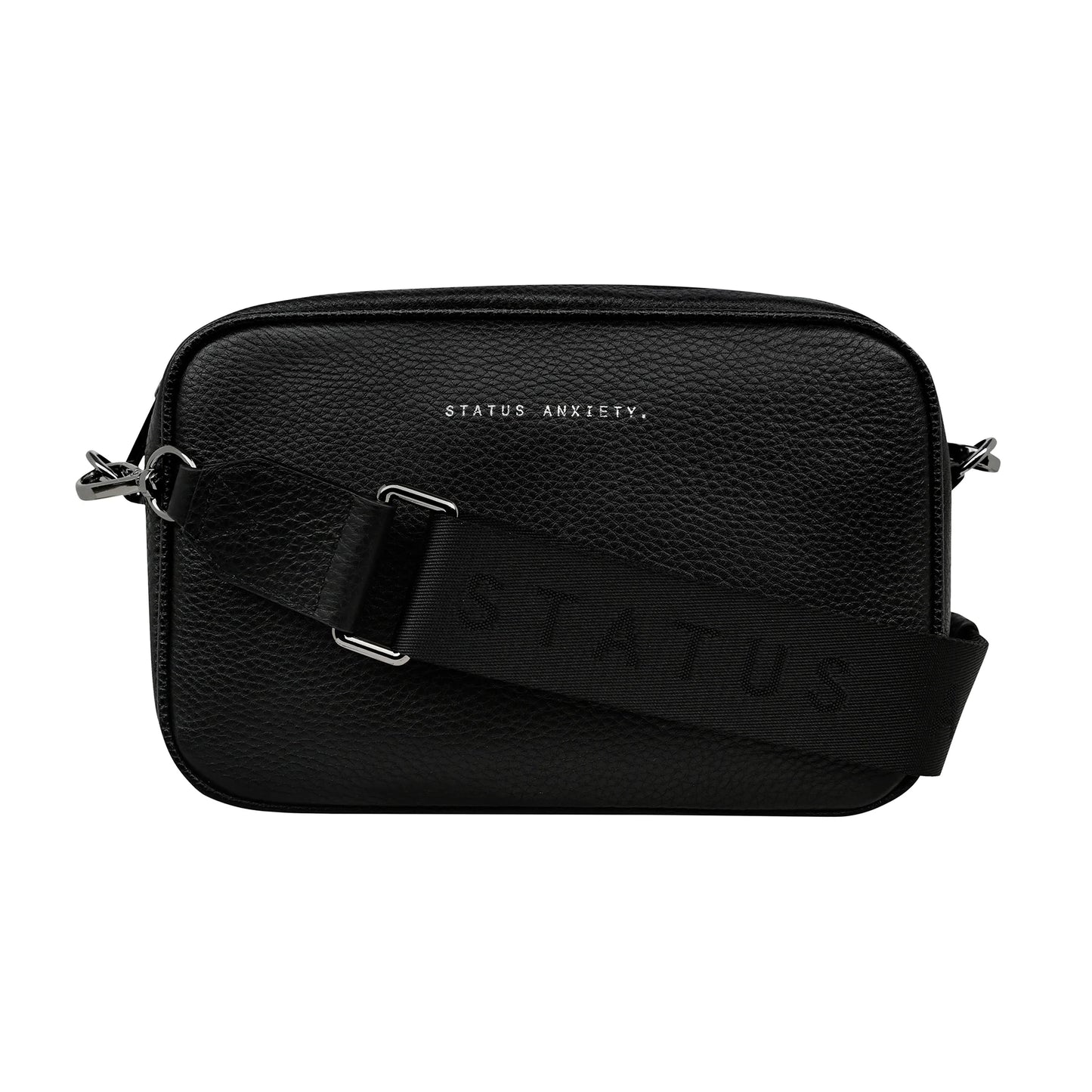 Status Anxiety plunder leather bag with dual straps black