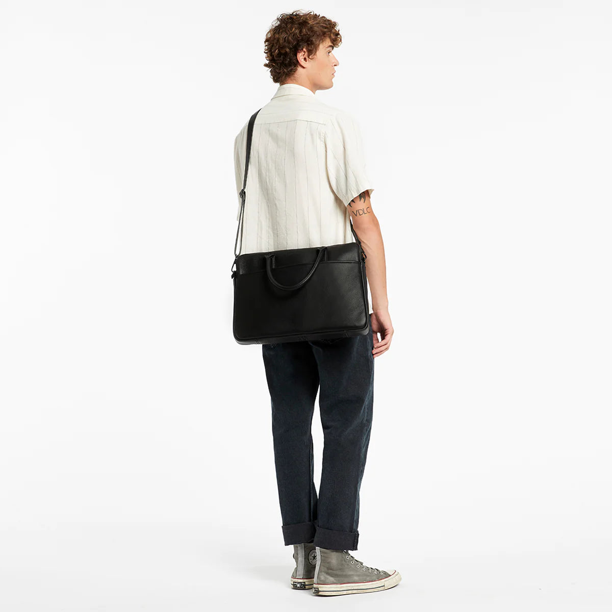 Risking all laptop satchel black