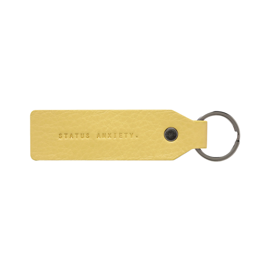 Make your move leather keyring buttermilk