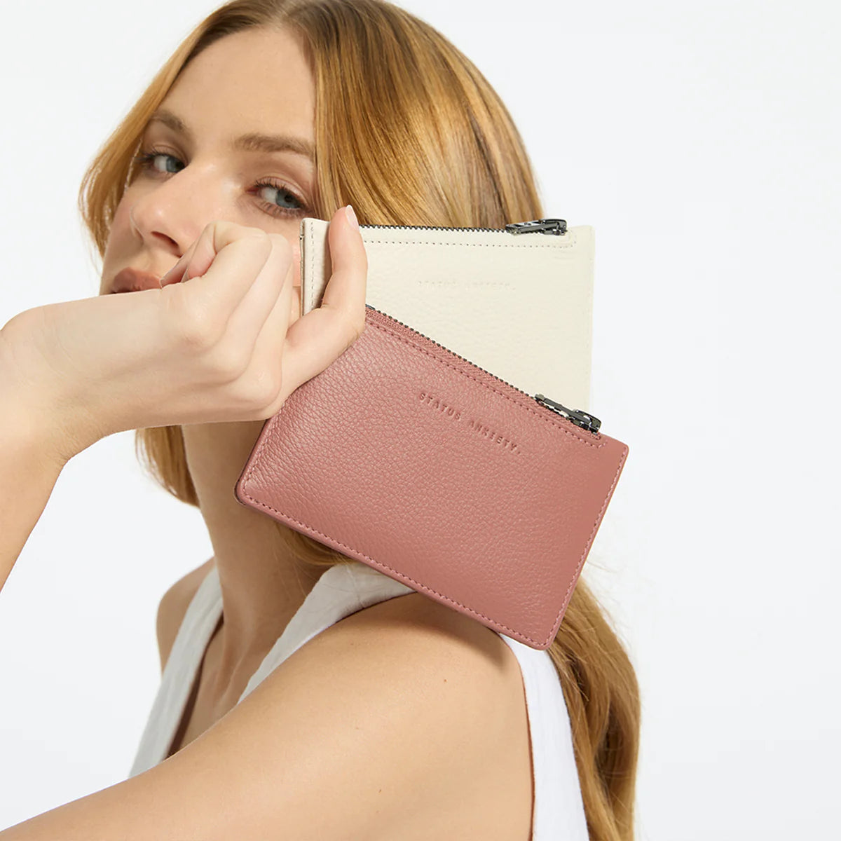 Avoiding things compact wallet dusty rose