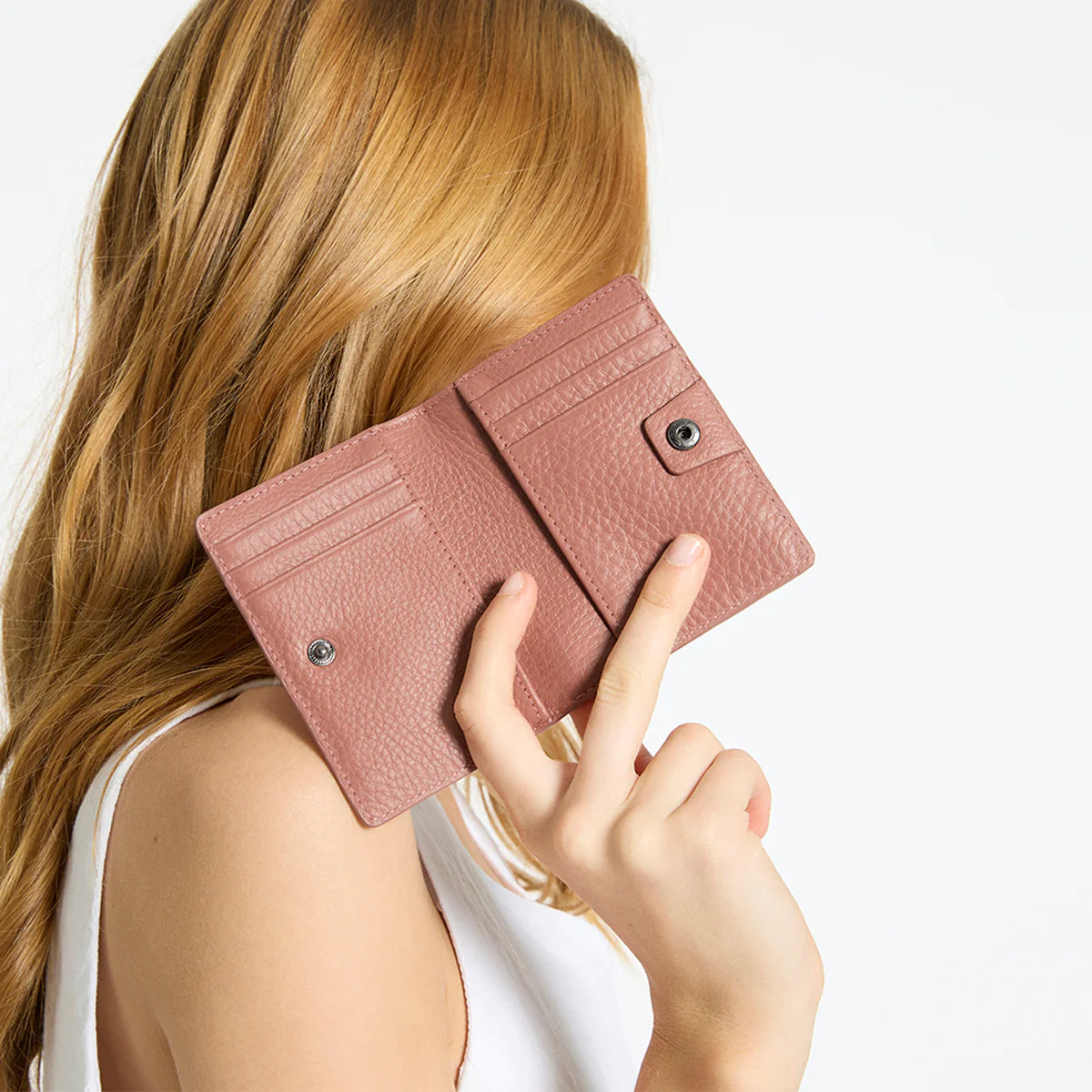 Easy does it wallet dusty rose