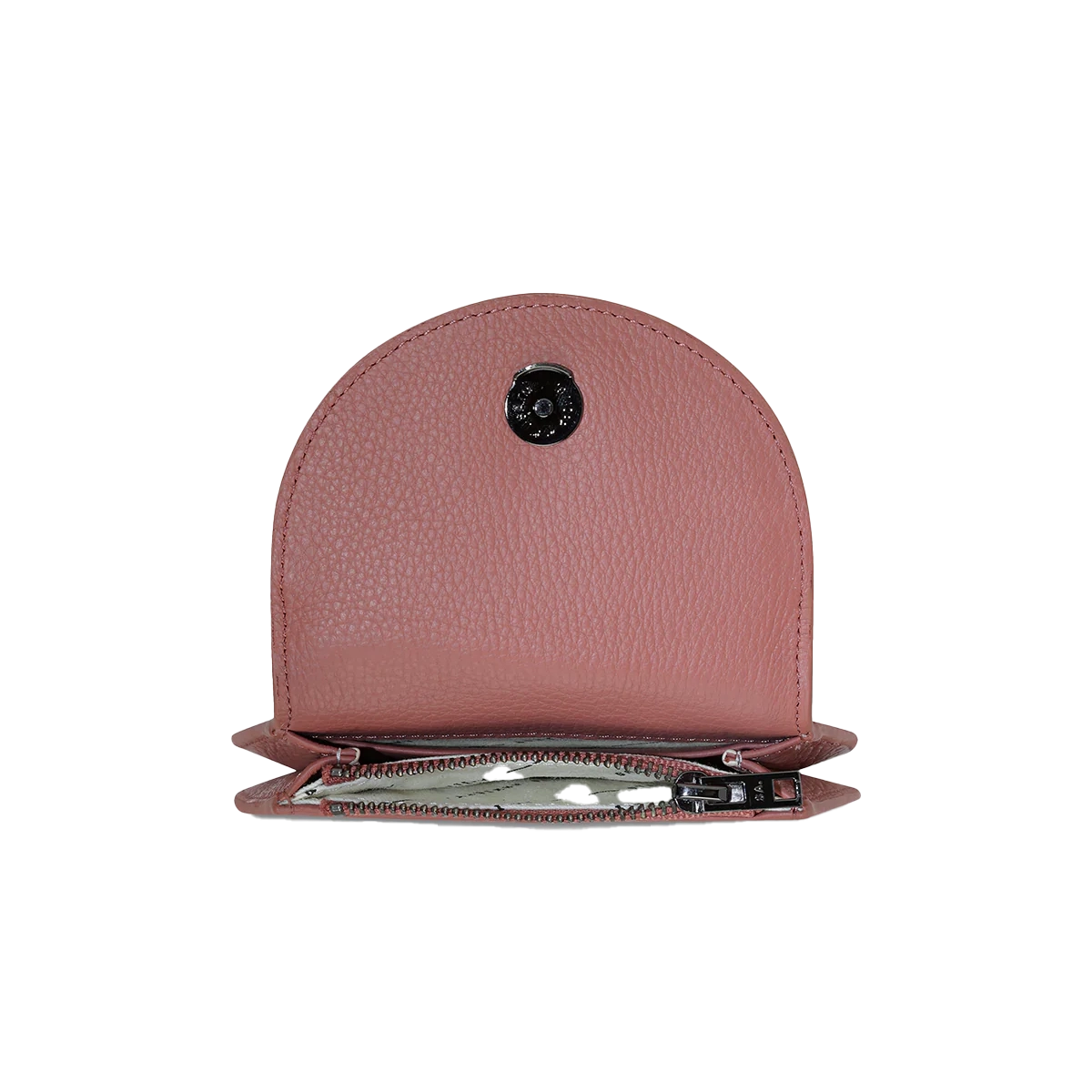 Eyes wide leather purse dusty rose
