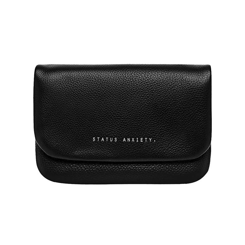 Impermanent leather wallet black