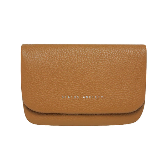 Impermanent leather wallet tan