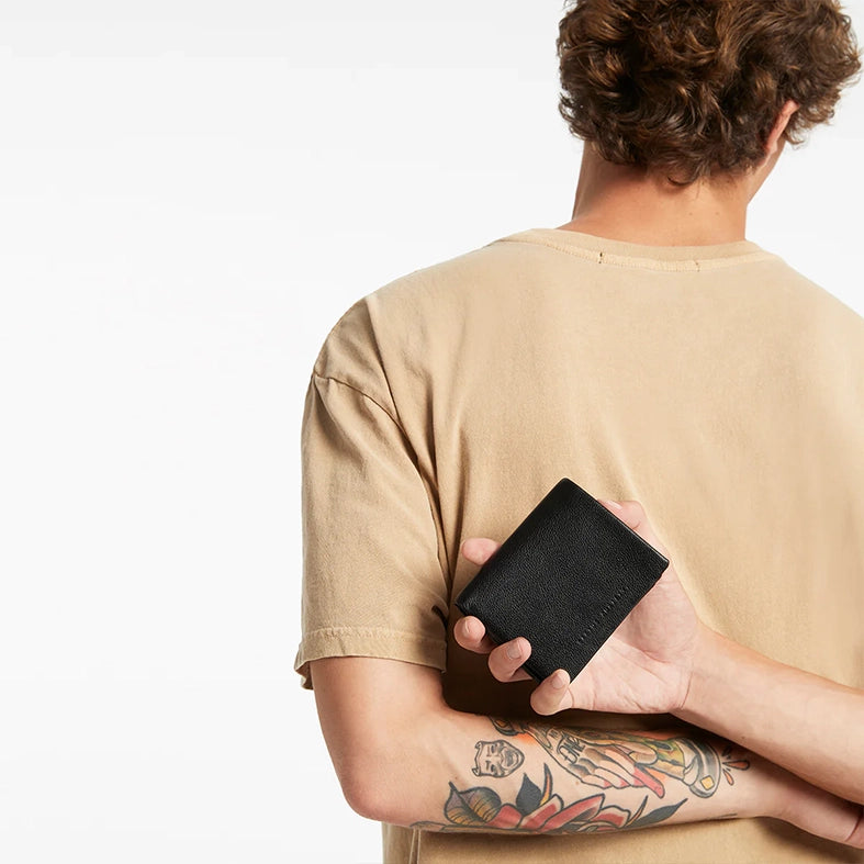 Nathaniel leather wallet black