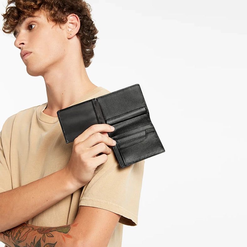 Nathaniel leather wallet black