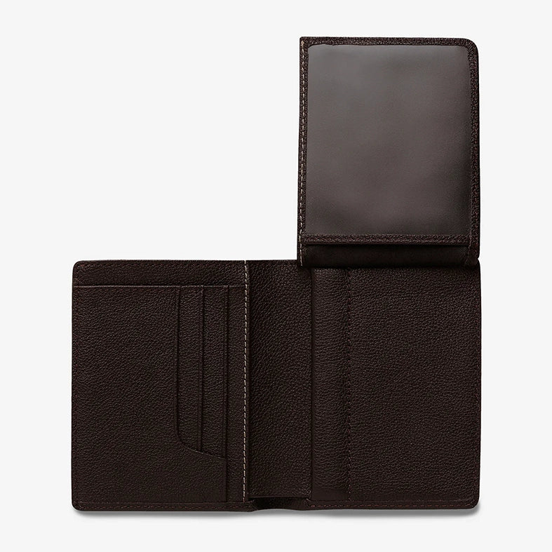 Nathaniel leather wallet chocolate
