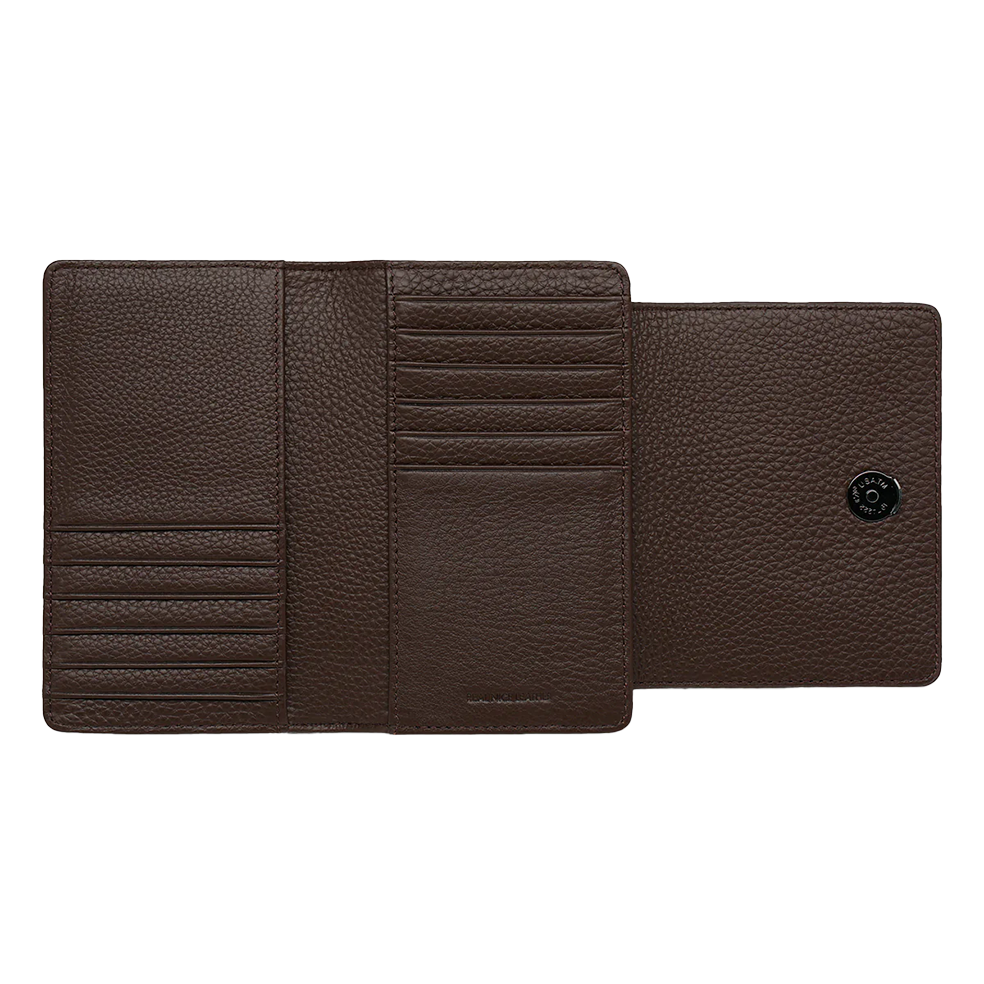 Visions leather wallet cocoa