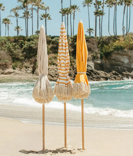 Sun Ray striped beach umbrella