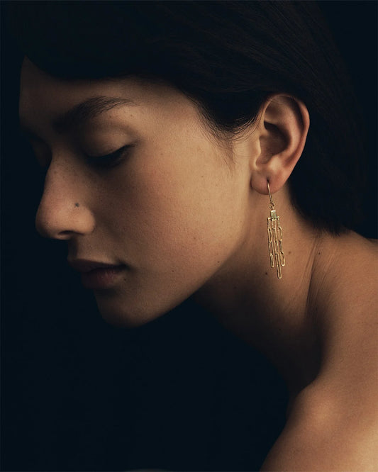 Temple of the Sun Olea earrings gold