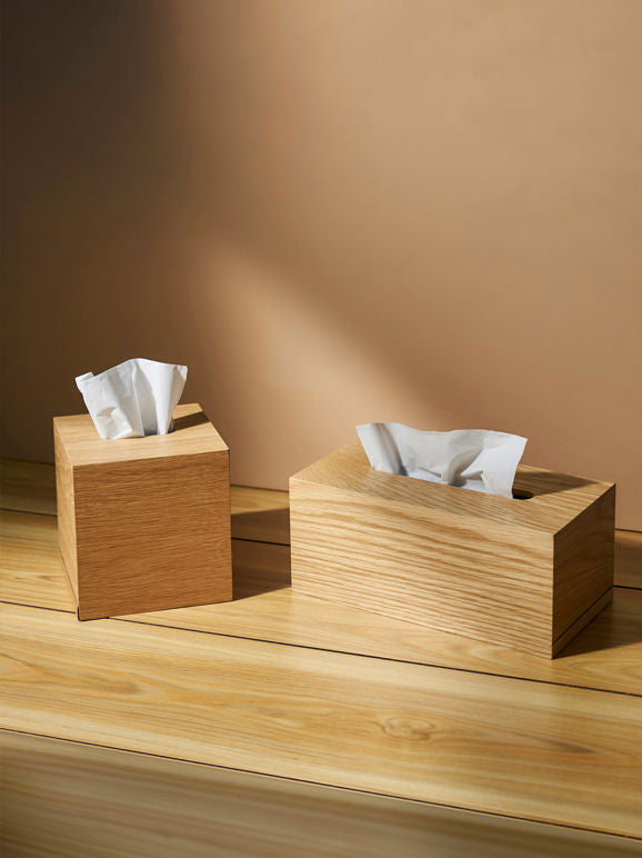 Rectangle tissue box cover natural