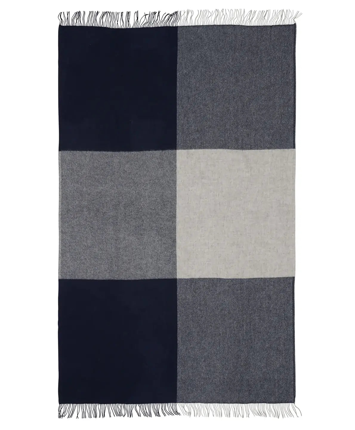 XL Riverton wool blanket navy 140 x 240cm