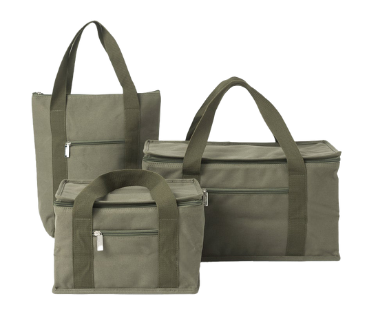 Wine cooler bag olive