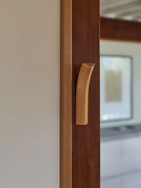 Bow wooden wall hook maple