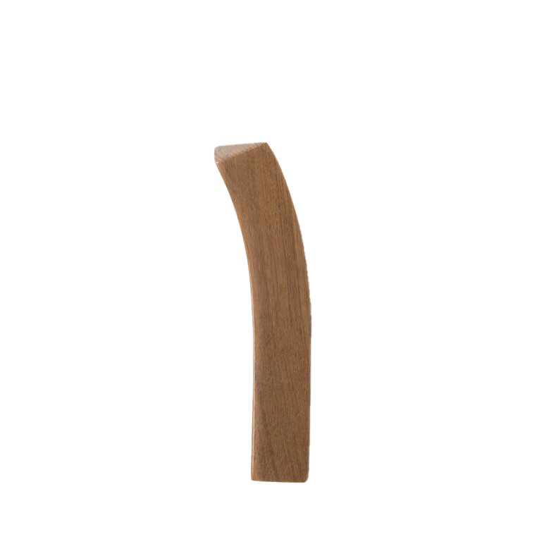 Bow wooden wall hook oak