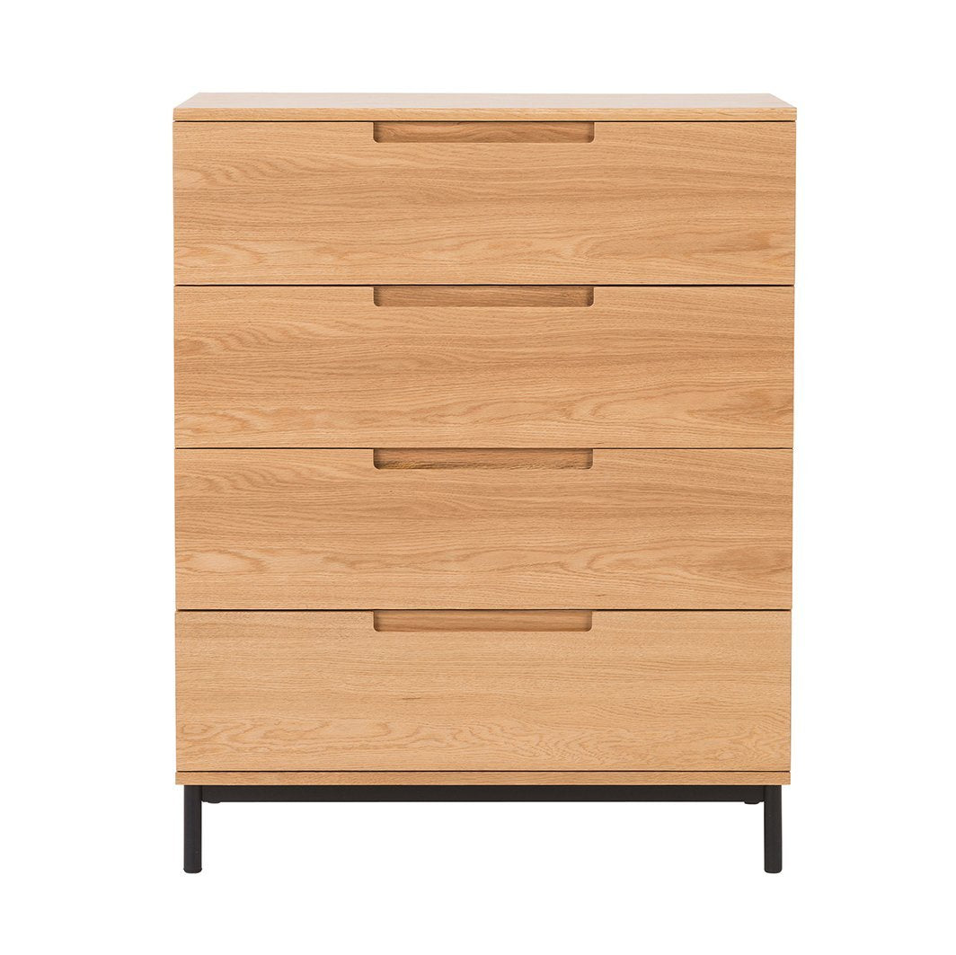 Minimalist Oak Bureau Tallboy