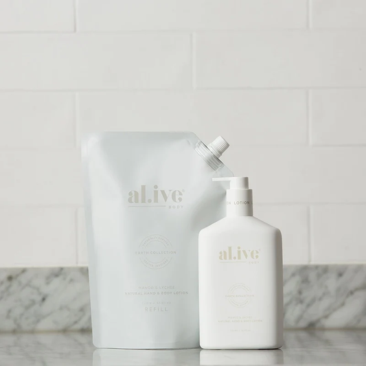 Al.ive lotion refill mango & lychee 650mls