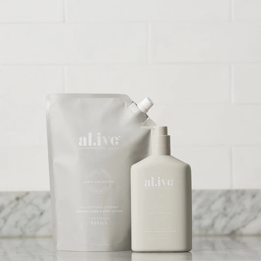 Al.ive lotion refill sea cotton & coconut 650mls