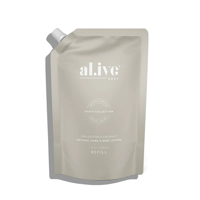 Al.ive lotion refill sea cotton & coconut 1L