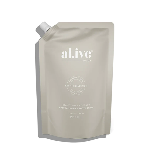 Al.ive lotion refill sea cotton & coconut 650mls