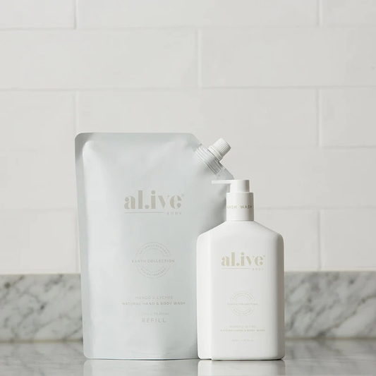 Al.ive hand + body wash refill mango & lychee 1000mls