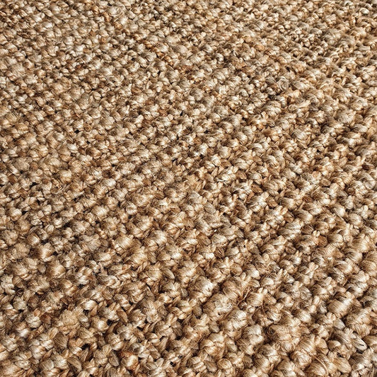 Boucle jute rug natural