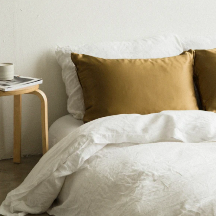 NZ made silk pillowcase miso