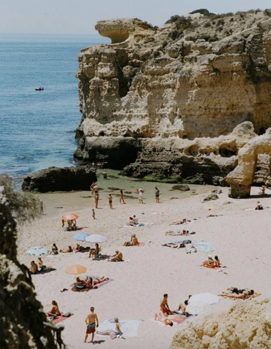 ‘Portugal 35mm’ was taken by NZ photographer Brijana Cato. Brijana took the photo on a busy summers day in the Algarve, Portugal. Brijana grew up in a small beach town north of Auckland, and she is hugely inspired by the ocean, coastline and anywhere warm and tropical. She is known for her fashion work with NZ fashion brands, often traveling around NZ and abroad.