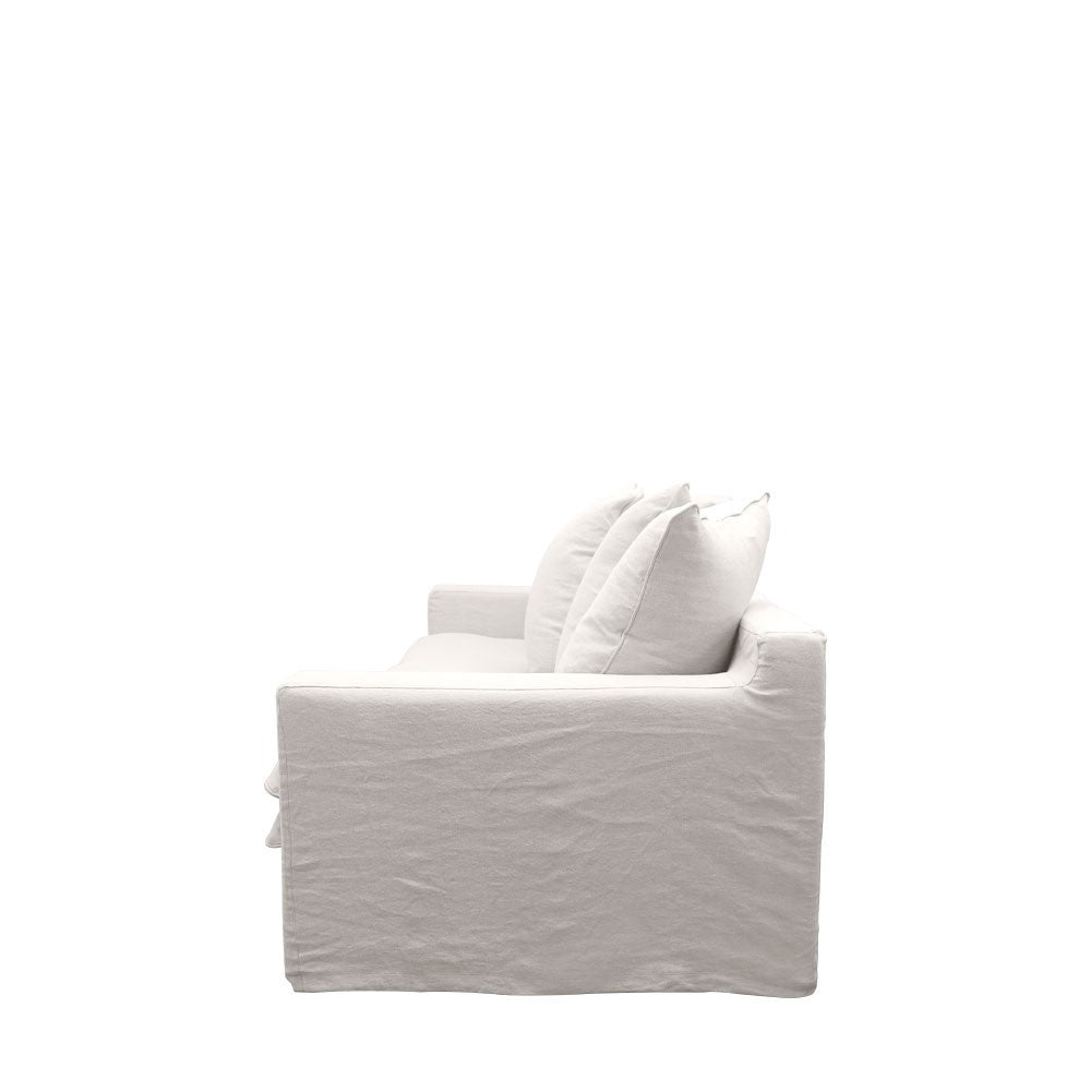 Asher slip cover 3.5 seater sofa milk
