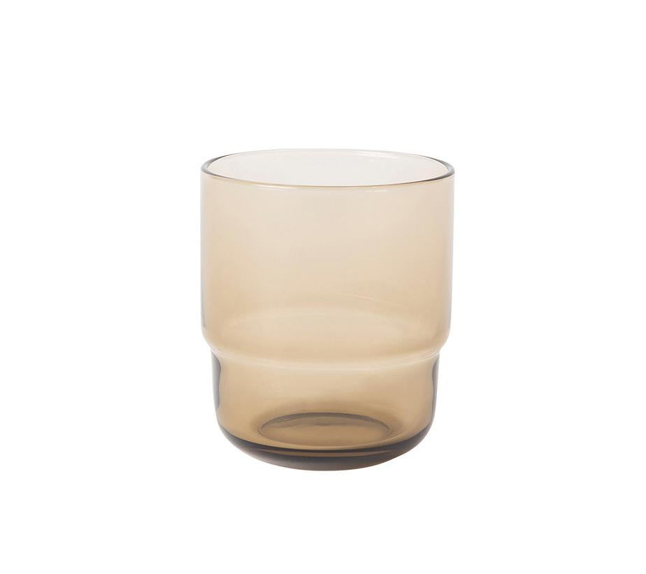 Piccadilly Glass Tumbler Smokey brown