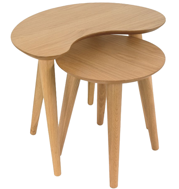 Scandi style nesting side tables