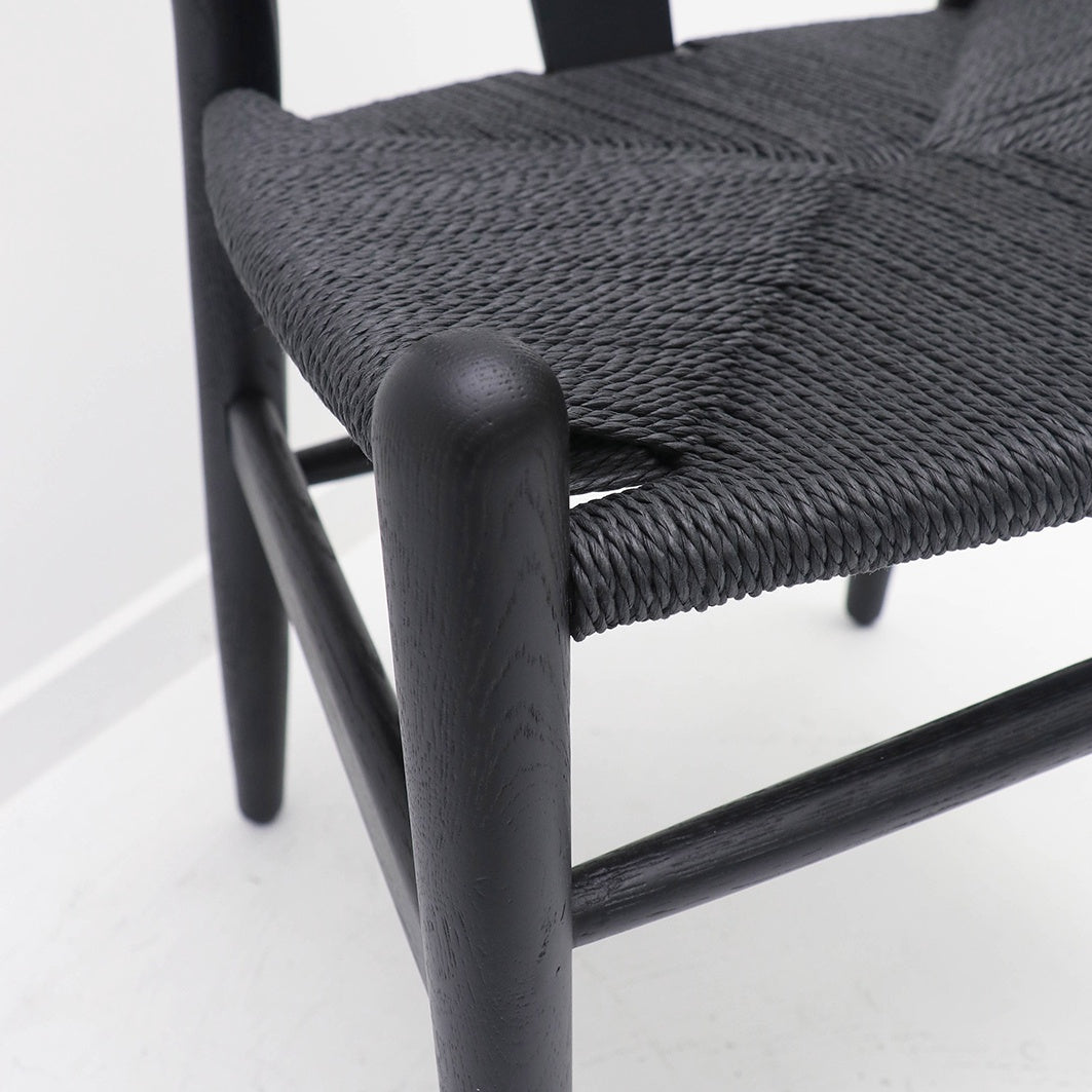 Wishbone chair all black