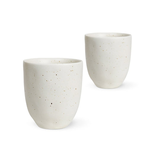 Set of 2 Earth latte cups natural