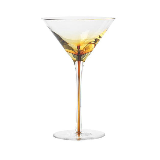 Broste Martini glass amber