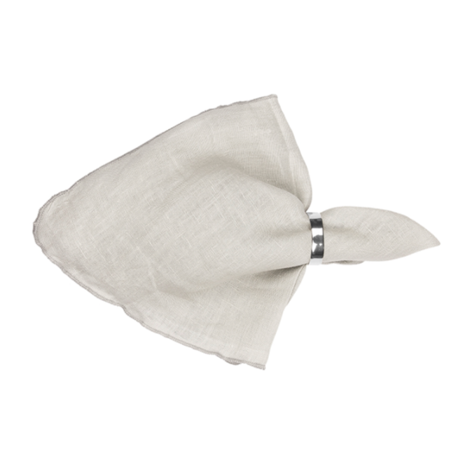 Add a touch of elegant style to your table setting, with these quality eco friendly Gracie linen napkins, from Danish homeware brand Broste Copenhagen.  The napkin is made of 100% linen and features matching overlocked edging.   Dimensions: 45cm square  Colour: highrise