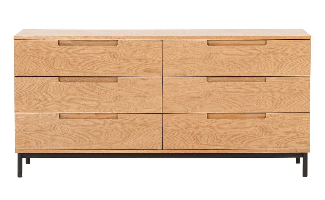 Minimalist oak bureau lowboy