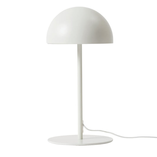 Dome steel table lamp white