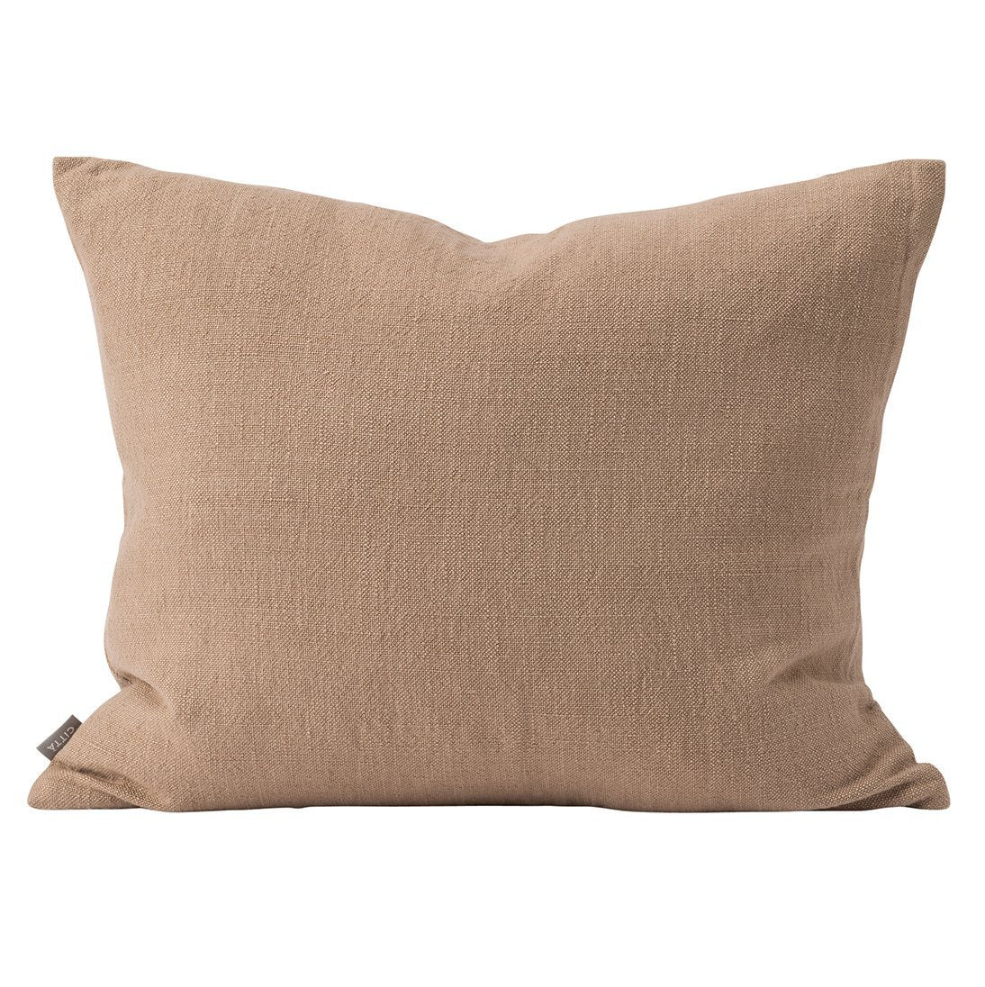 Linen cotton cushion cover walnut 45 x 55cm