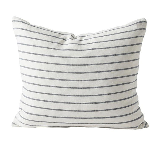 Stripe linen cushion cover 55 x 45cm