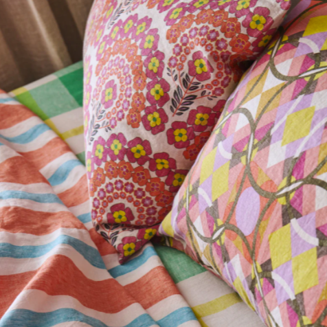 SOW Gigi floral linen cushion cover 50cm