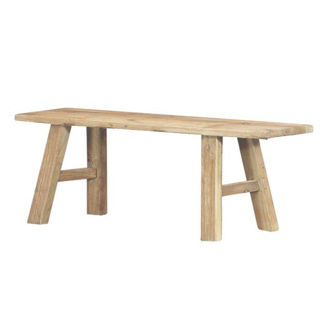 Reclaimed elm wood bench seat 150cm