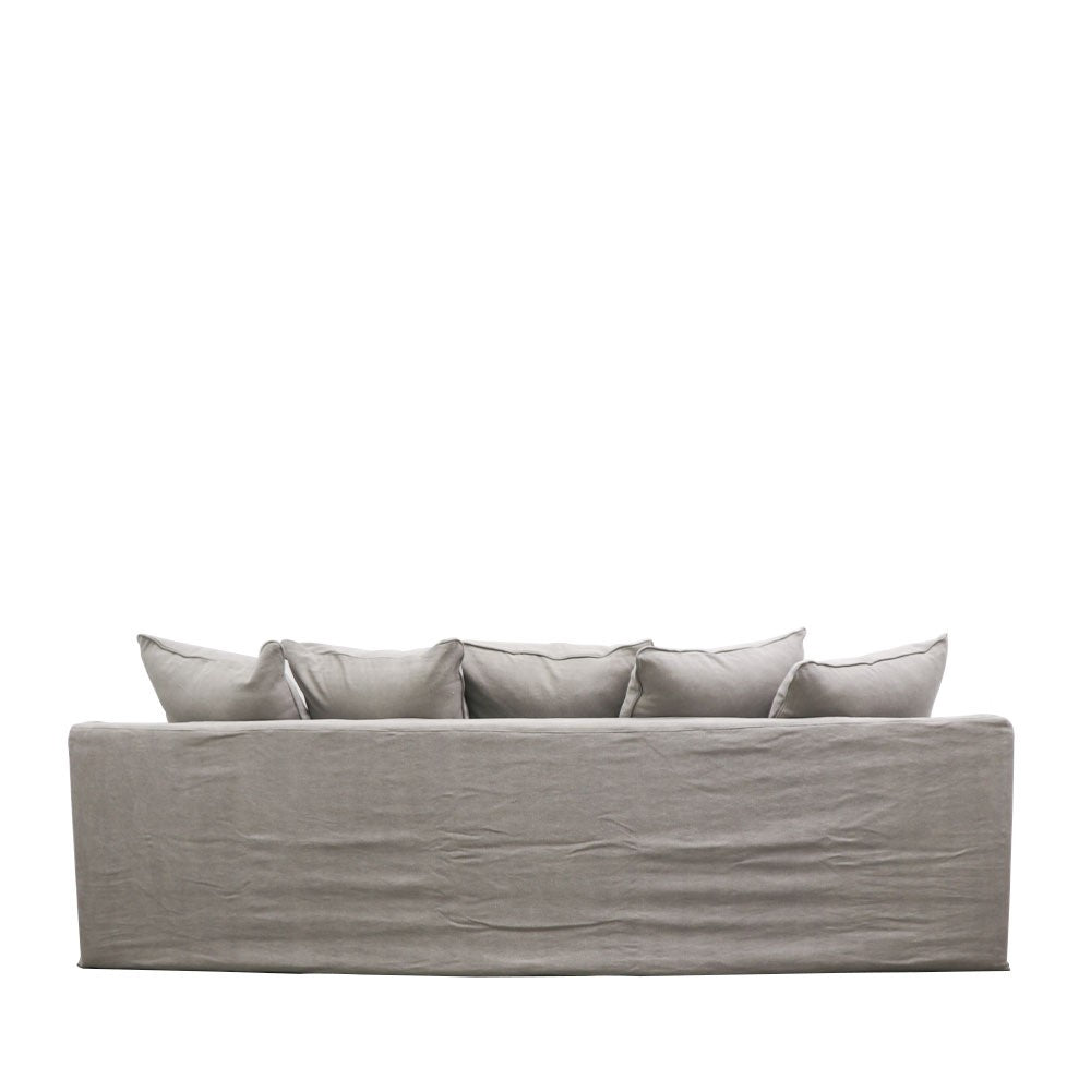 Asher slip cover 3.5 seater sofa concrete